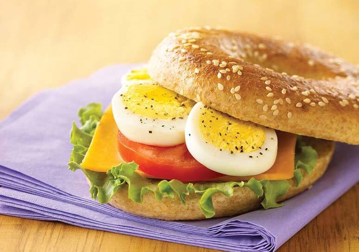 ساندویچ تخم مرغ - ناهار رژیمی ایرانی