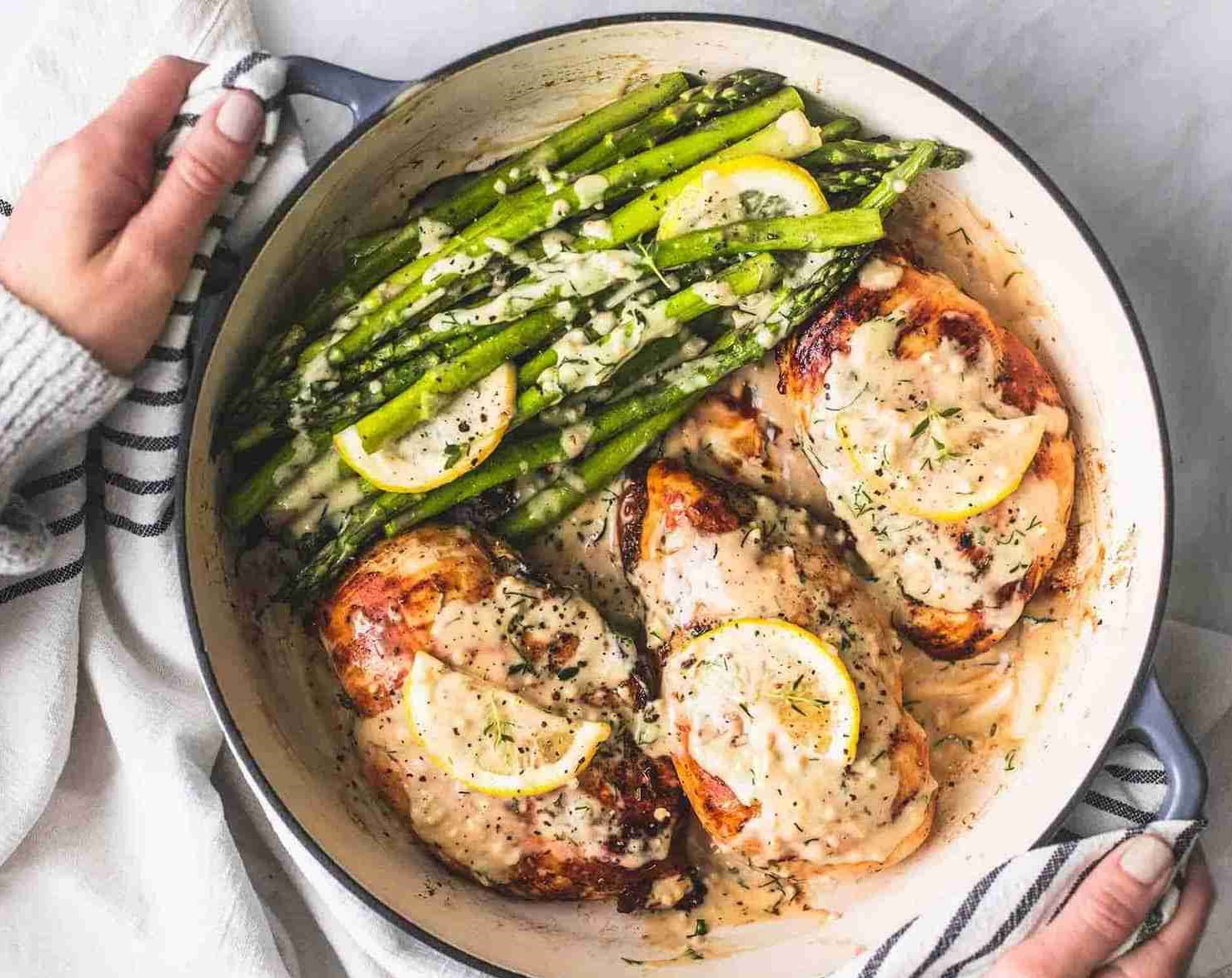 خوراک مارچوبه - ناهار رژیمی ایرانی