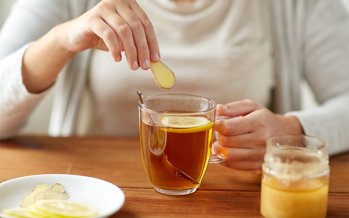 دمنوش برای نفخ شکم - درمان نفخ شکم در خانه