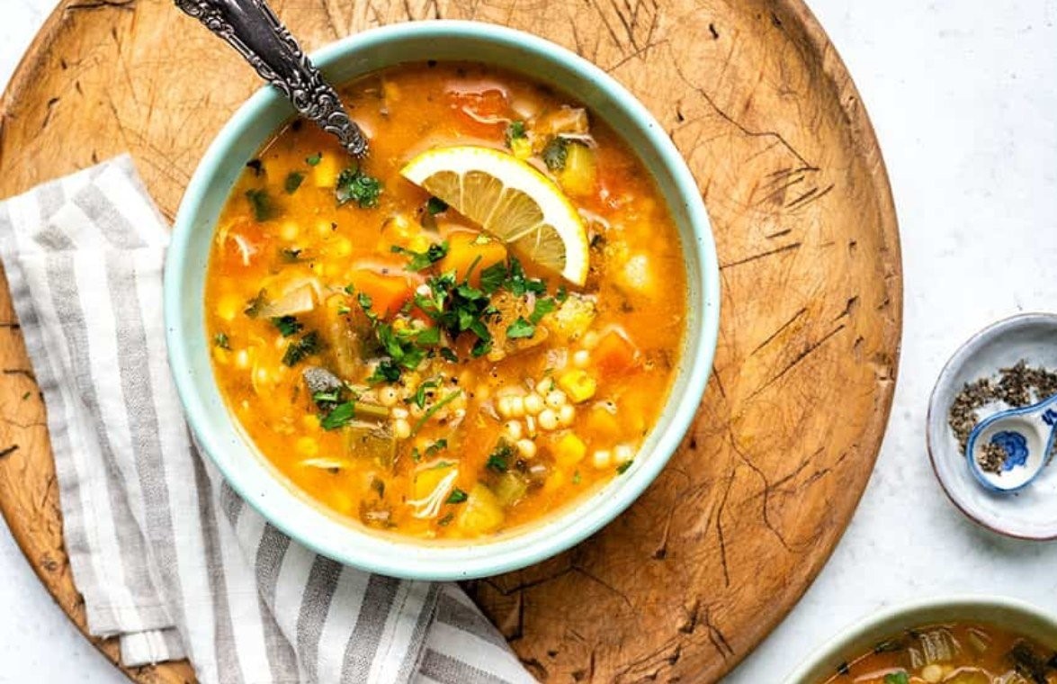 سوپ سبزیجات - لیست غذاهای بدون روغن ایرانی