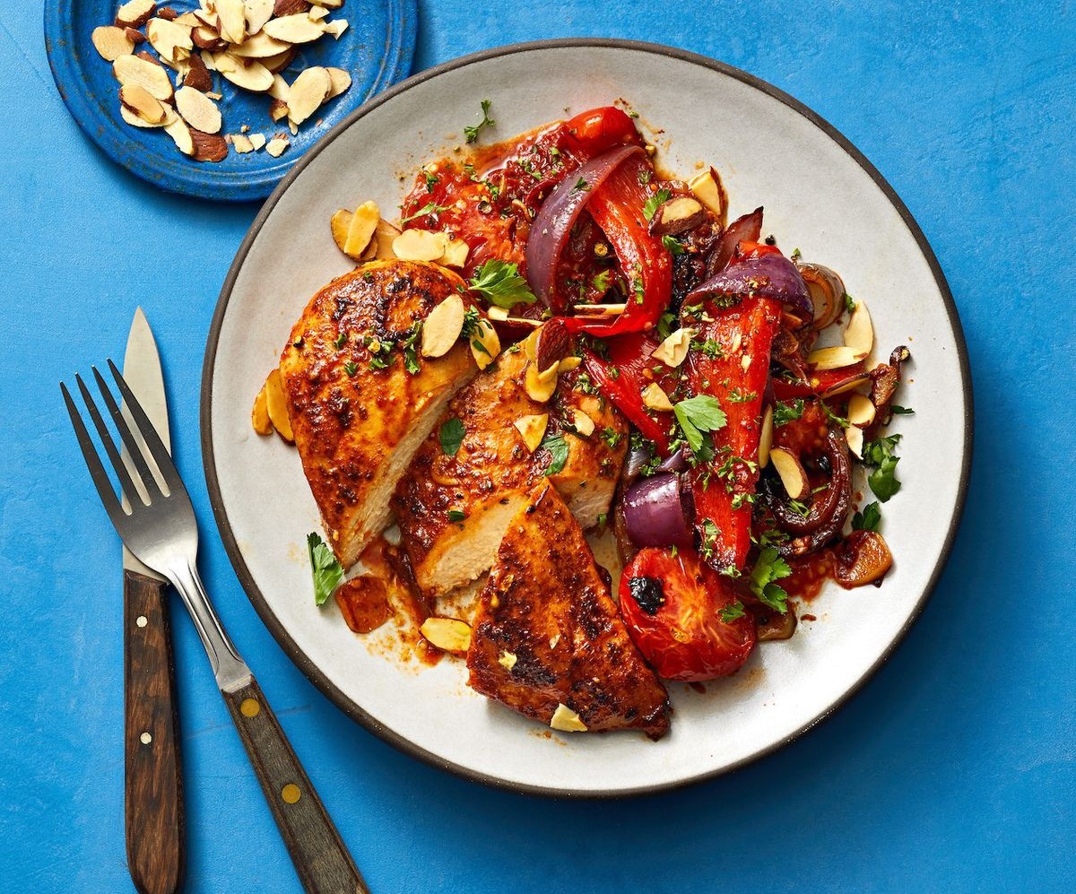 خوراک مرغ و سبزیجات - غذاهای کم کالری