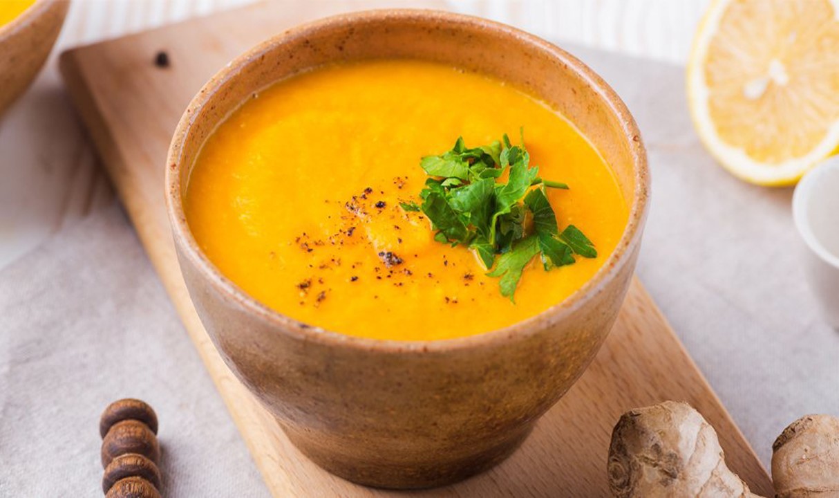 سوپ هویج - غذای بدون روغن برای سرماخوردگی