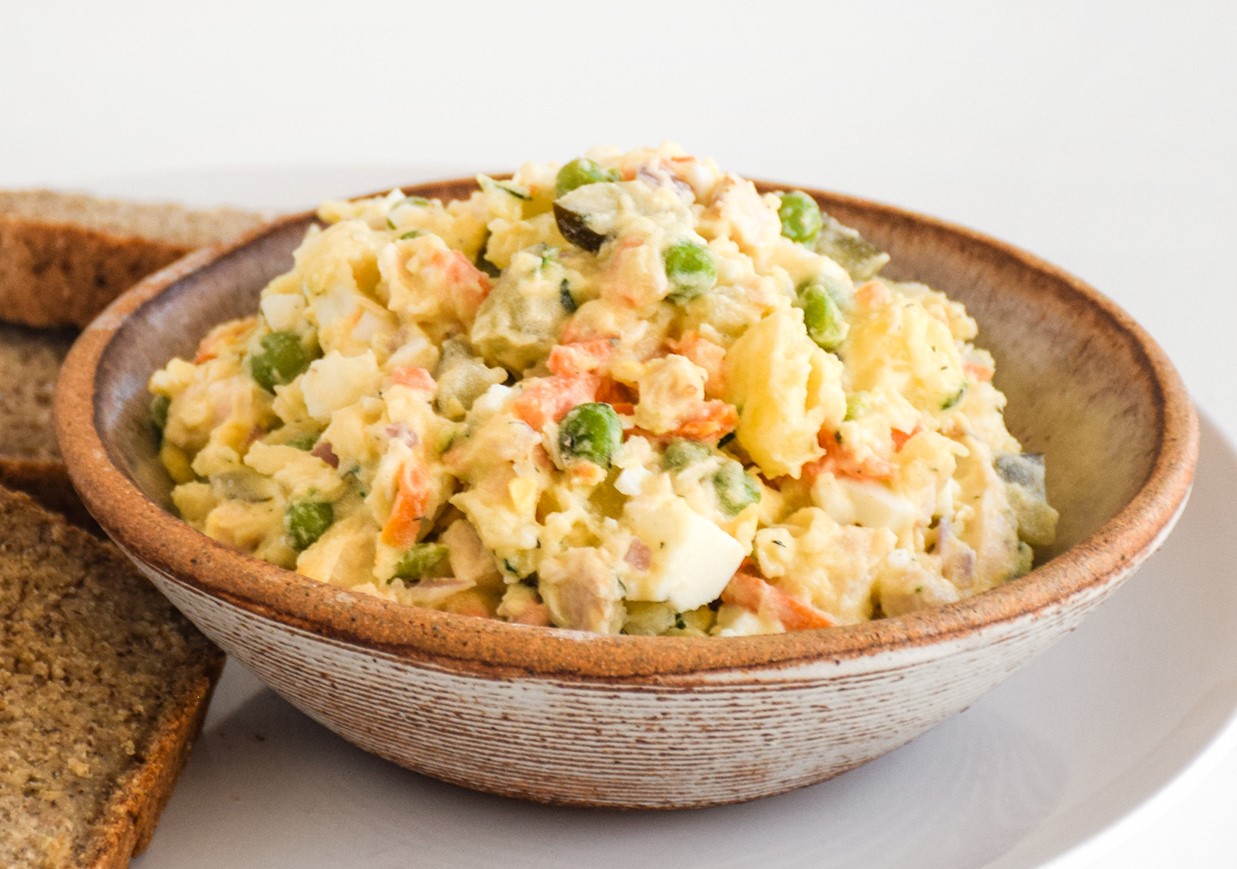 سالاد سیب زمینی - طرز تهیه سالاد سیب زمینی رژیمی