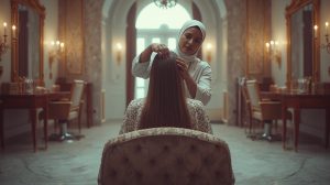 زنی در حال پلکس تراپی