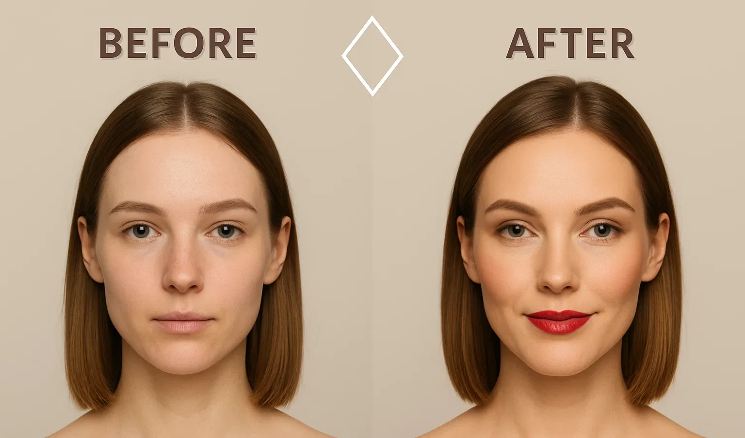 قبل و بعد صورت الماسی