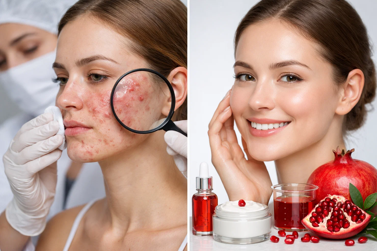 ماسک انار برای جوش صورت 