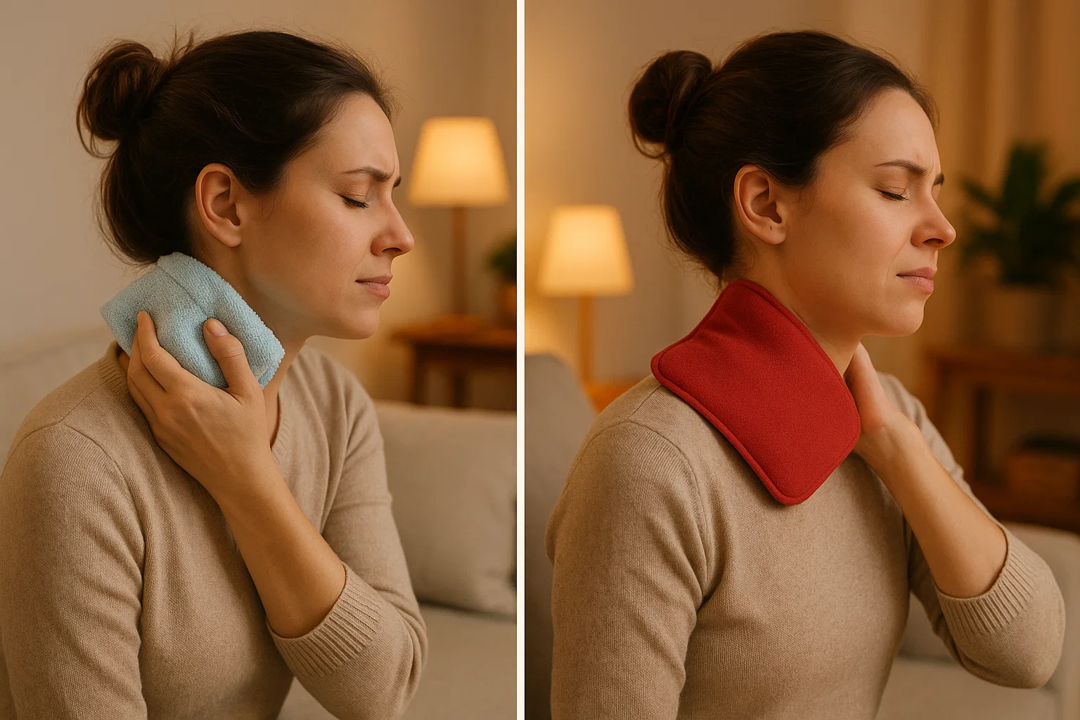 کمپرس سرد یزای گردن درد