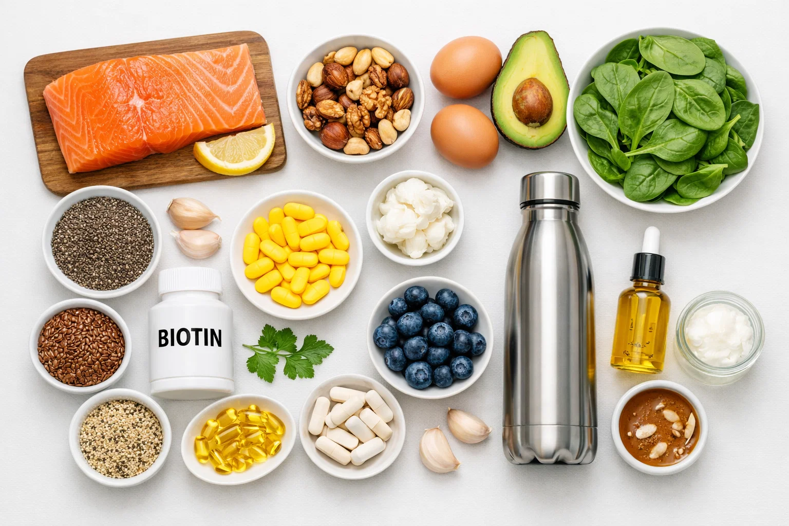 تغذیه برای رشد مو