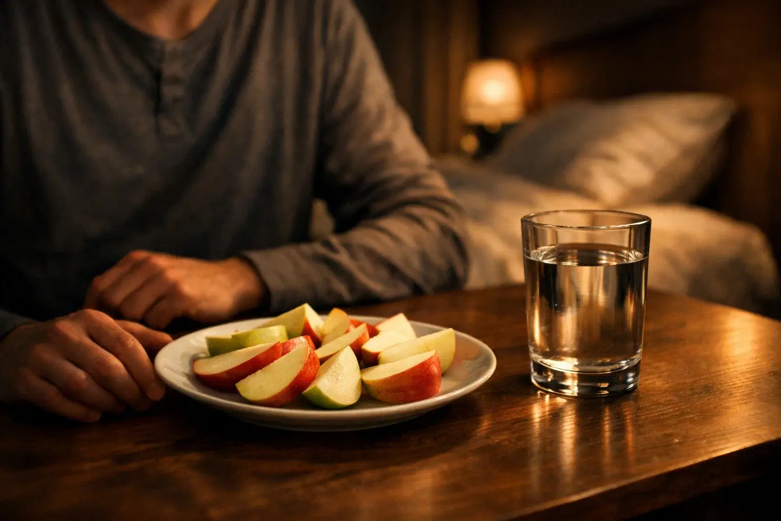 خوردن سیب در شب