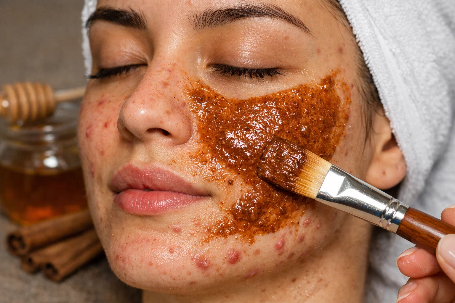 ماسک عسل و دارچین