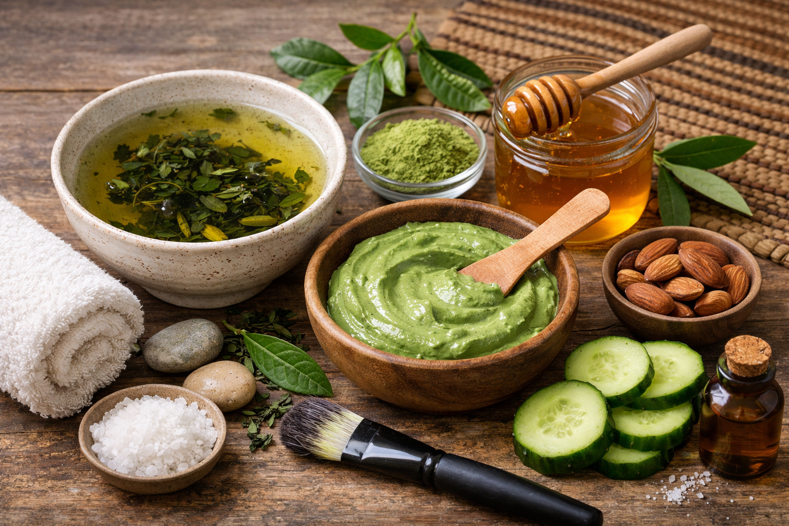 ماسک عسل و خیار