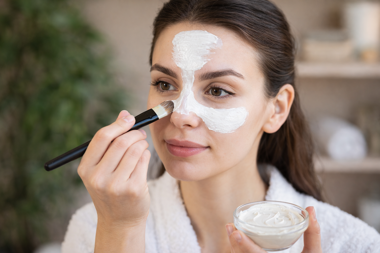 ماسک خاک رس و ماست