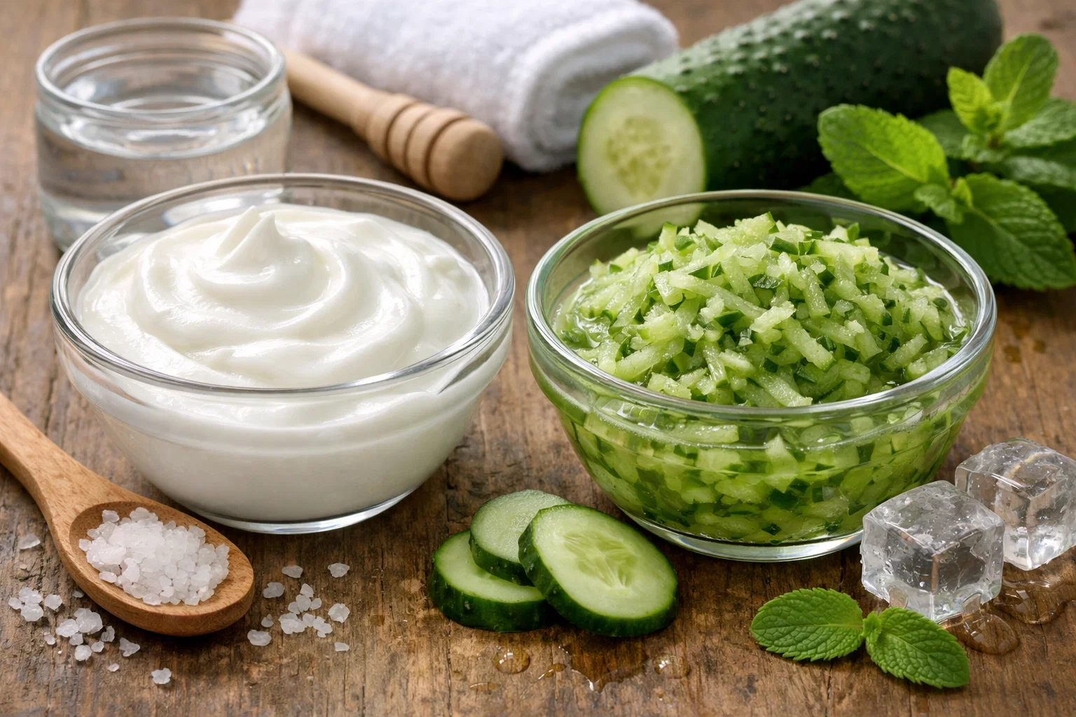 ماسک ماست و خیار