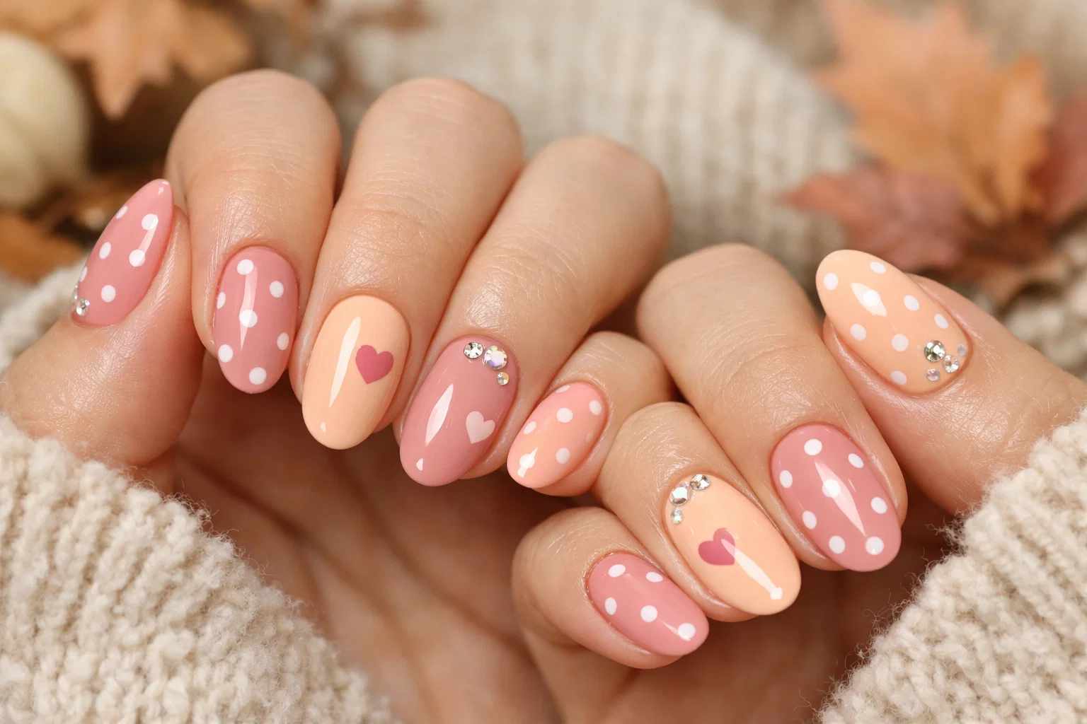  طراحی ناخن دخترانه پاییزی