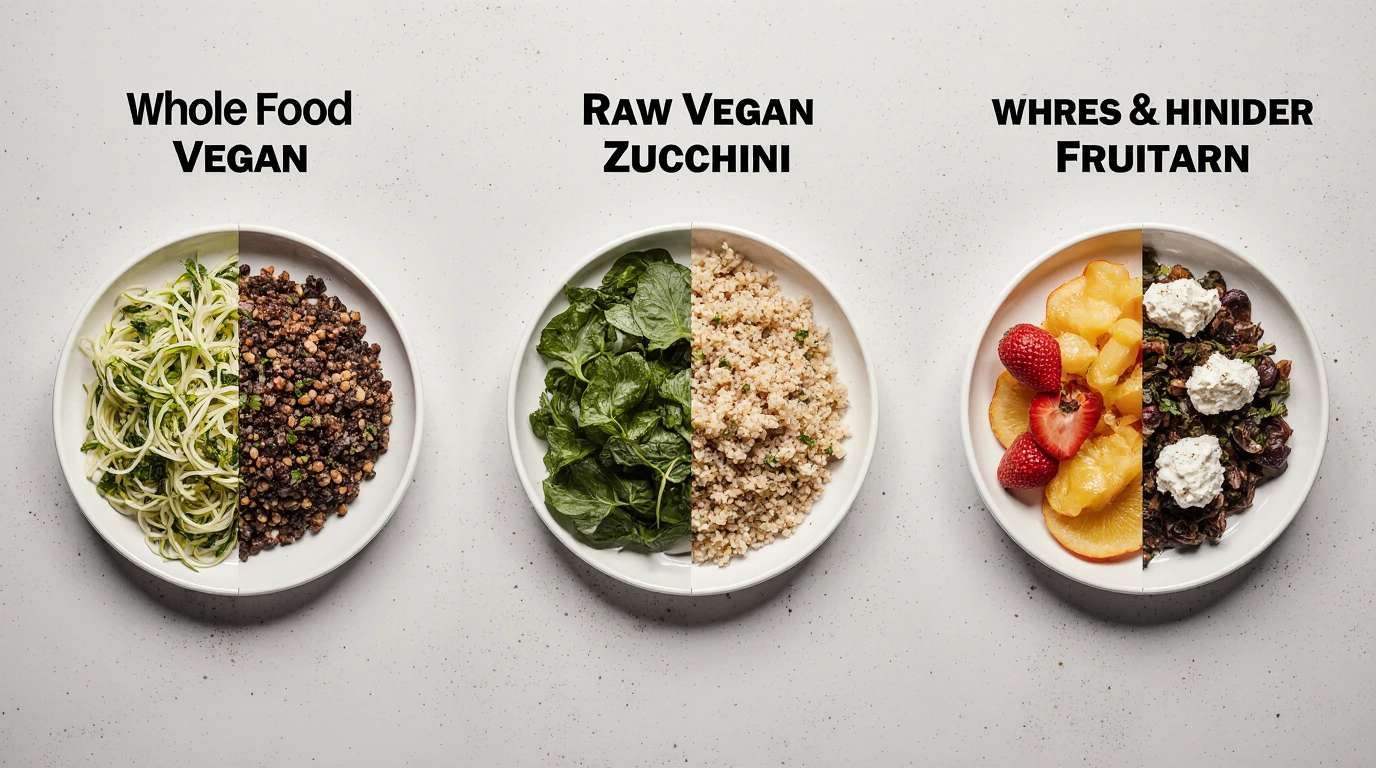 انواع رژیم وگان 