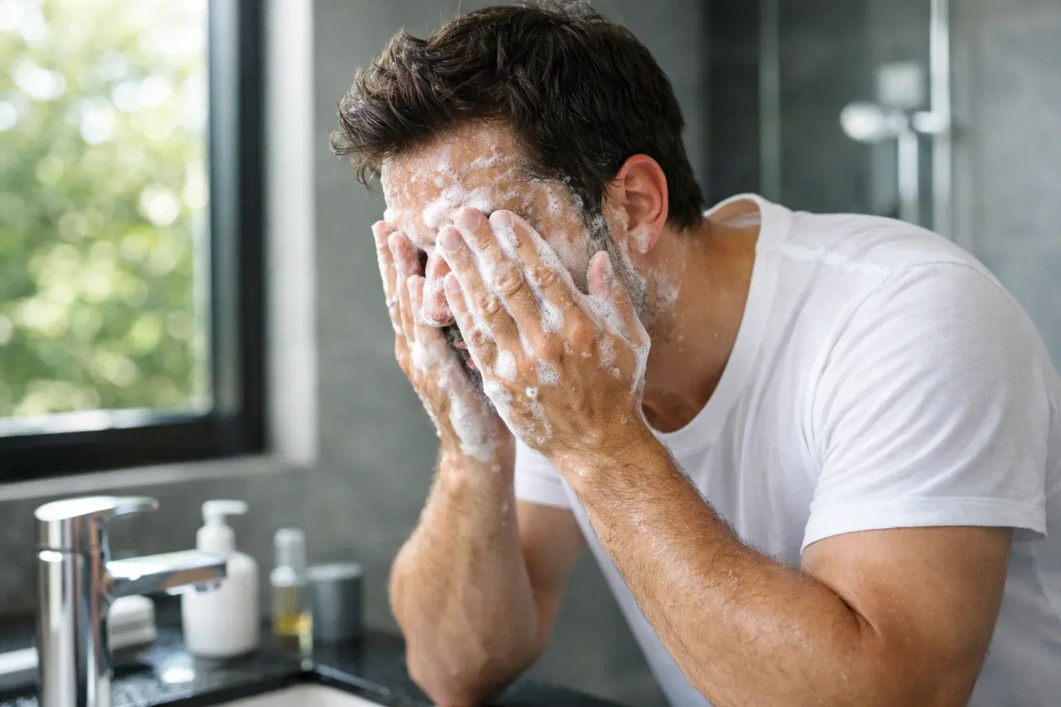 روتین پوستی مردانه پوست چرب 