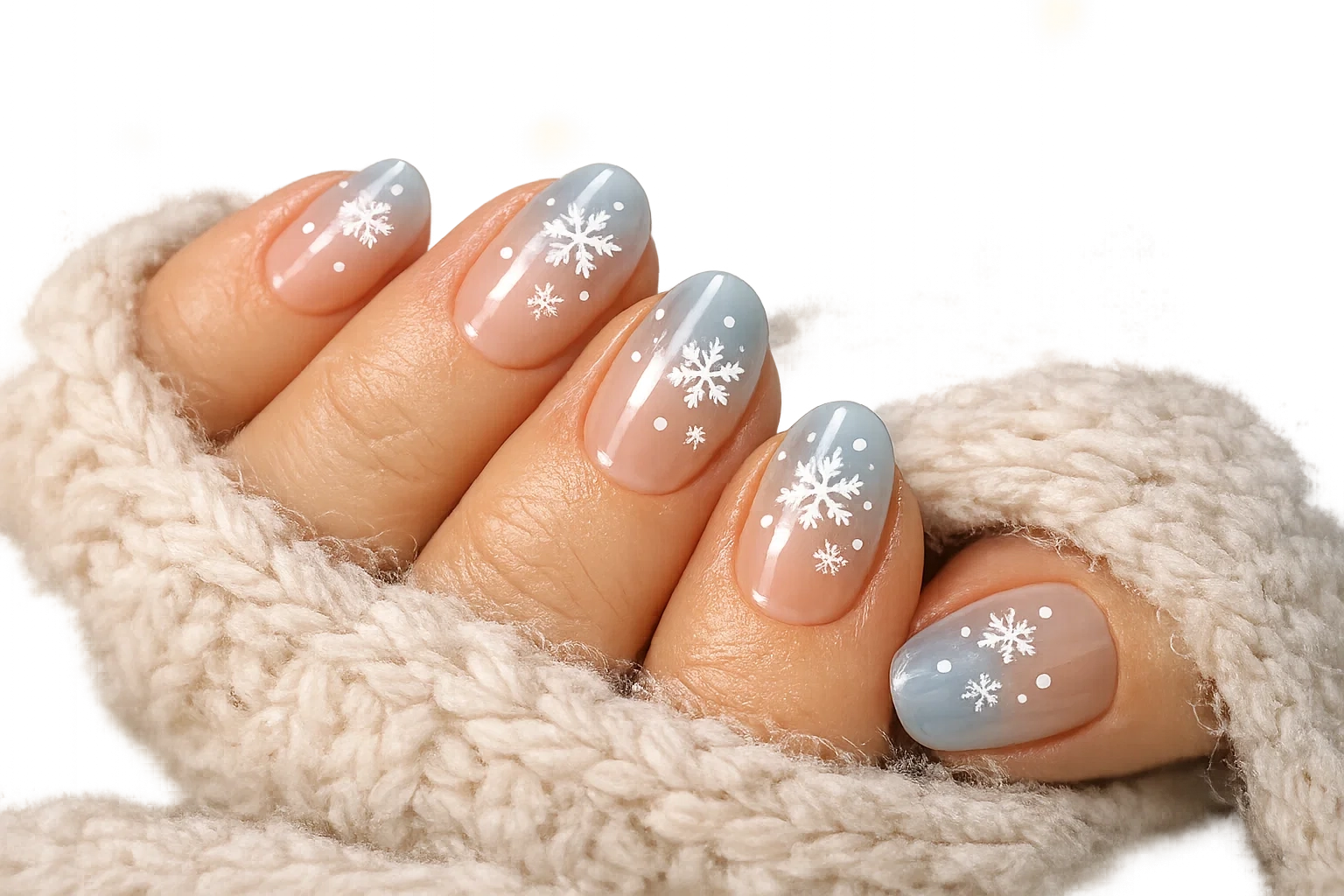 طرح ناخن زمستانی