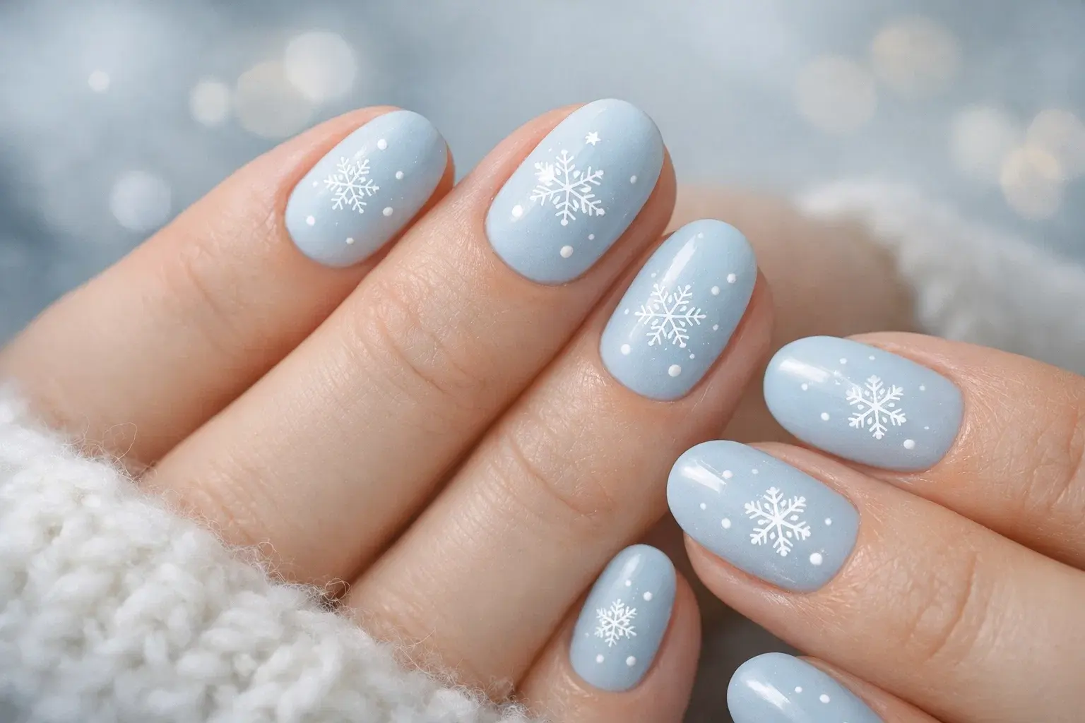 طرح ناخن برفی