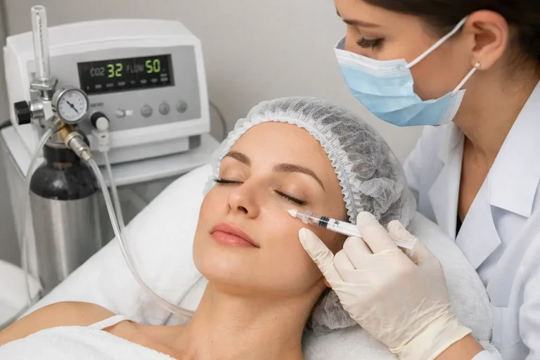 کربوکسی تراپی زیر چشم