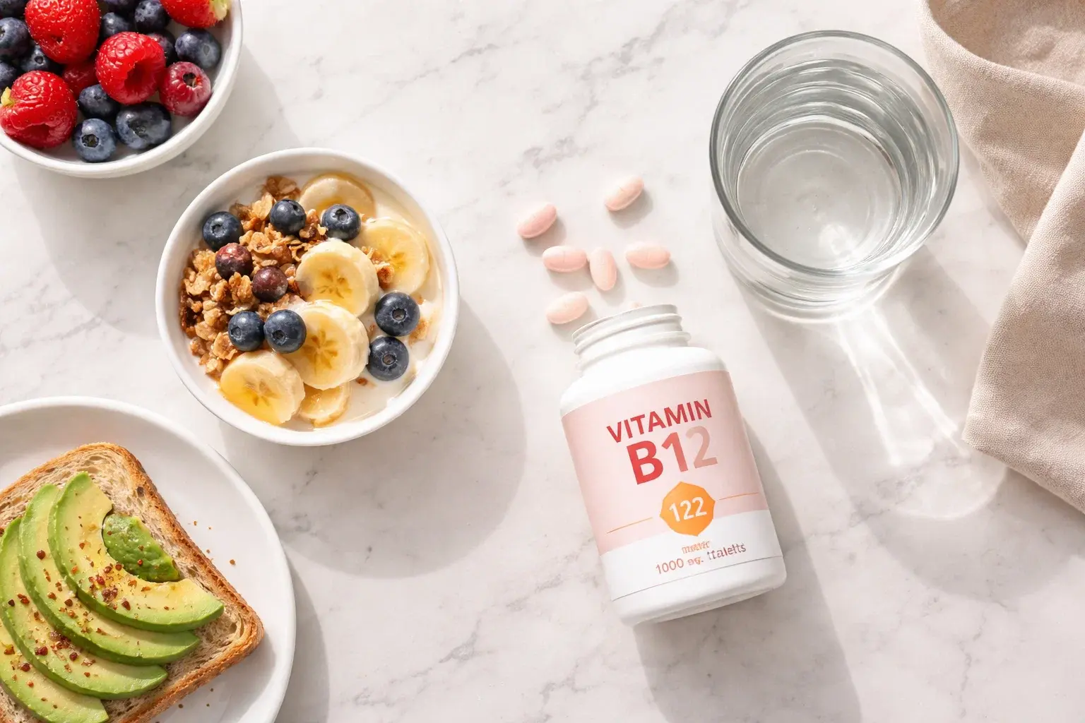 بهترین زمان مصرف ویتامین b12