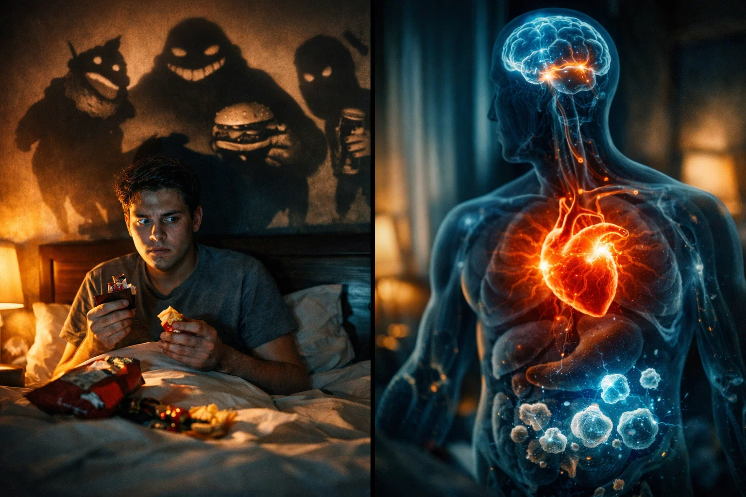 خوابیدن بعد از غذا باعث چاقی میشود